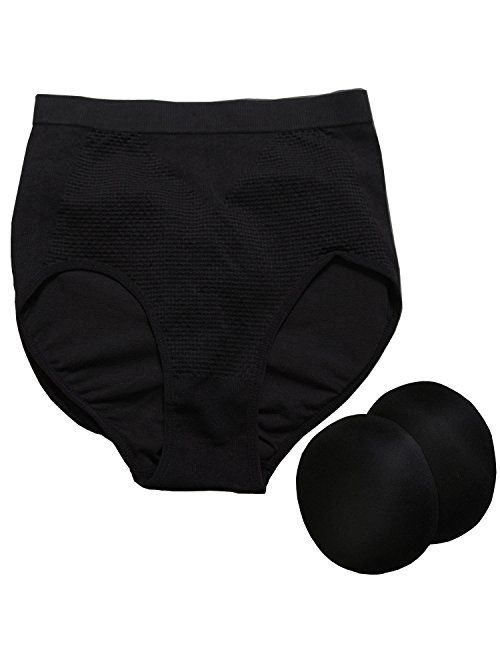 CeesyJuly Womens Shapewear Butt Lifter Padded Control Panties Body Shaper Brief