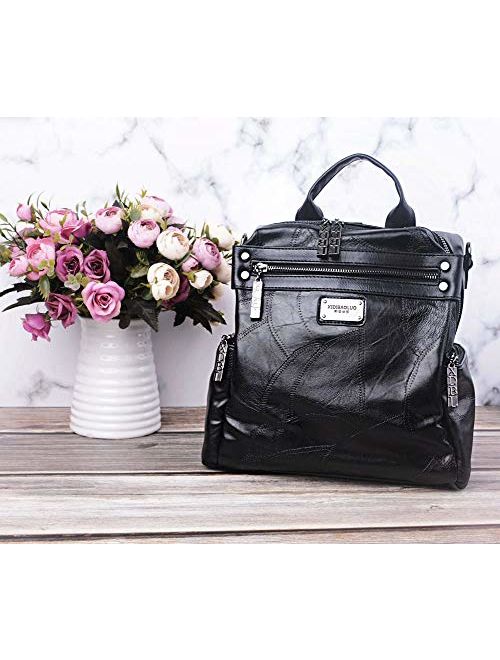 Mini Backpack Purse for Women - AB Earth Convertible Waterproof Rucksack Faux Leather Backpack for Ladies Shoulder Bags, H003