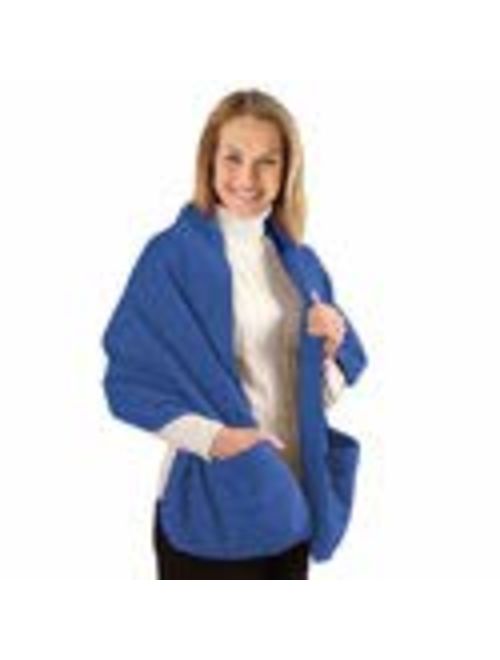 Cozy Fleece Wrap Shawl with Large Front Pockets - Keeps Hands and Shoulders Warm During Cold Winter Season