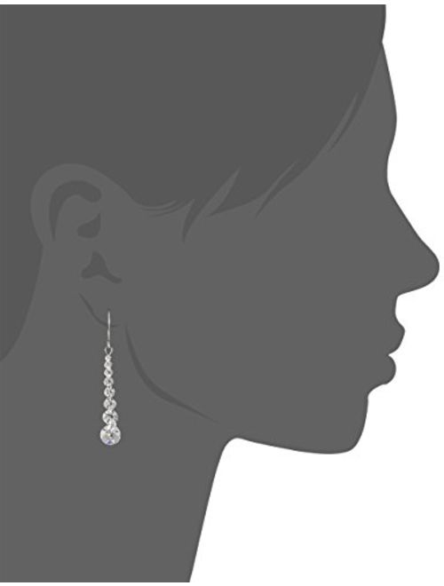 Neoglory Fashion Rhinestone Drop Earrings Ear Wear bridesmaid Jewelry White Color Women Gift