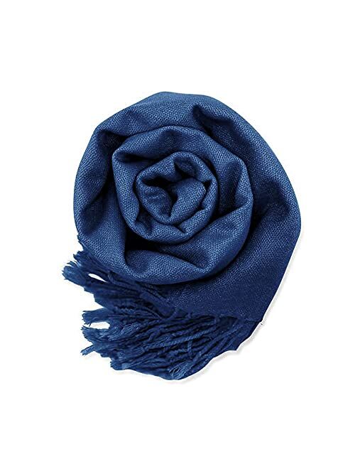GEARONIC TM Womens Soft Pashmina Scarf Winter Shawl Wrap Scarves Lady Fashion in Solid Colors