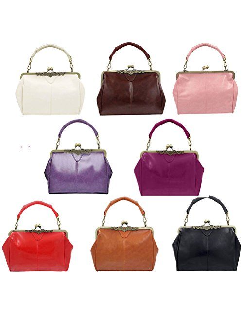 Donalworld Women Retro Hollow out PU Leather Handbag