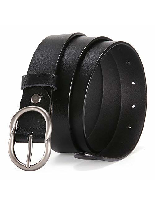 Chicwe Women's Plus Size Genuine Leather Waist Belt with Alloy Buckle