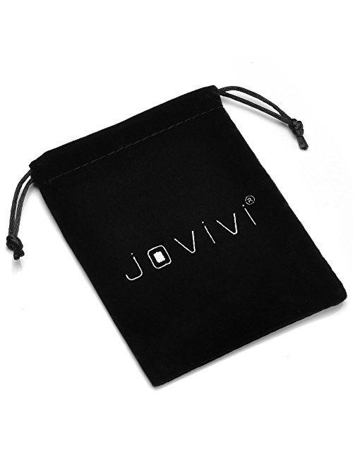 Jovivi 5pcs 14G Stainless Steel Belly Button Rings Dangle Bar Jewelry Set, with Gift Box