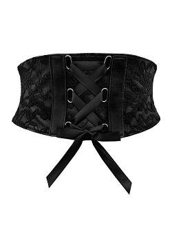 BlackButterfly 5.5 Wide Corset Waspie Elastic Lace Belt