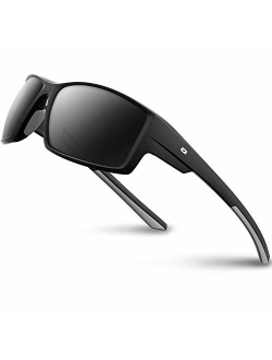 RIVBOS Polarized Sports Sunglasses Driving Glasses Shades for Men Women for Cycling Baseball 842
