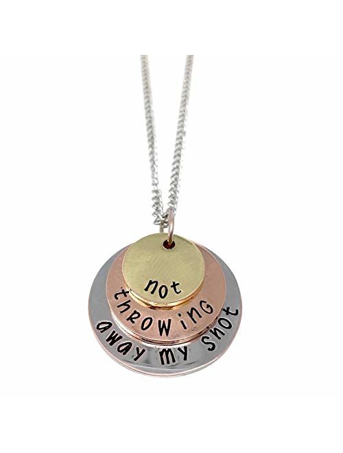 Theatre Nerds 'Not Throwing Away My Shot' tri-Layer Necklace - Broadway Musical Inspired