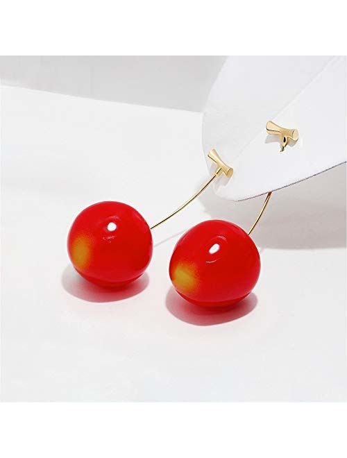 Wowanoo Cherry Earring Fruit Drop Dangle for Women