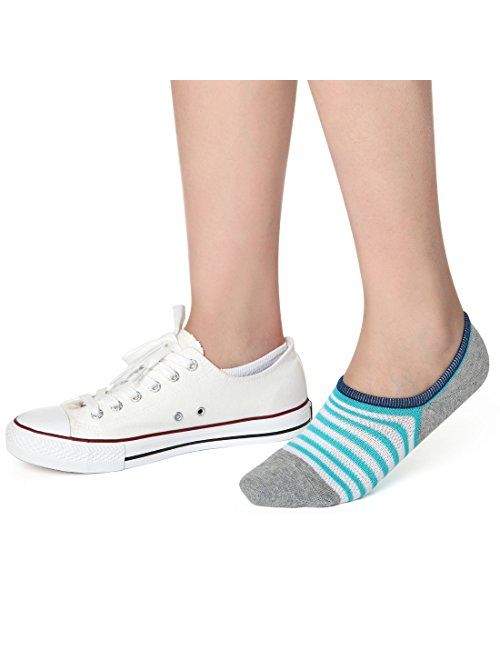 No Show Socks Women Ankle Low Cut Socks Invisible Non Slip Footies Liner for Sneakers Boat Shoes 3 to 6 Pairs