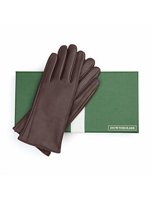 Downholme Classic Leather Cashmere Lined Gloves for Women