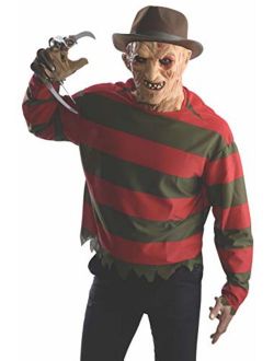 Men's Nightmare On Elm St Freddy Krueger Shirt with Mask