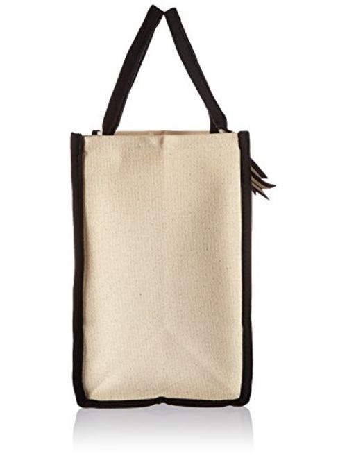 Mud Pie Initial Canvas Tote Bags