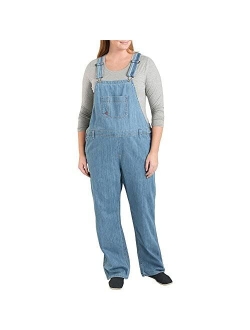 Women's Plus Size Denim Bib Overall