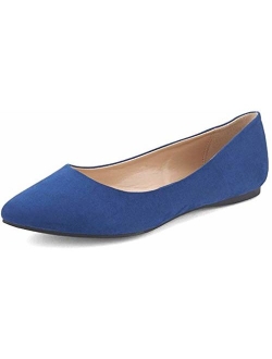 Sole Classic Fancy Women's Casual Pointed Toe Ballet Comfort Soft Slip On Flats Shoes
