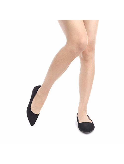 DREAM PAIRS Sole Classic Fancy Women's Casual Pointed Toe Ballet Comfort Soft Slip On Flats Shoes