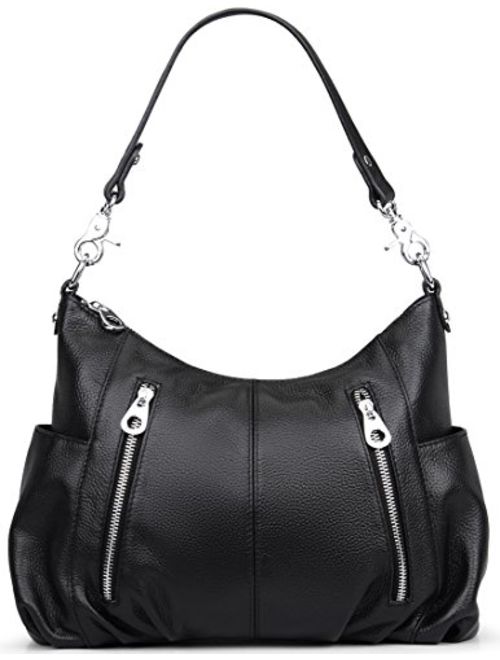 Heshe Womens Leather Shoulder Handbags Cross Body Bags Hobo Totes Top Handle Bag Satchel and Purse for Ladies