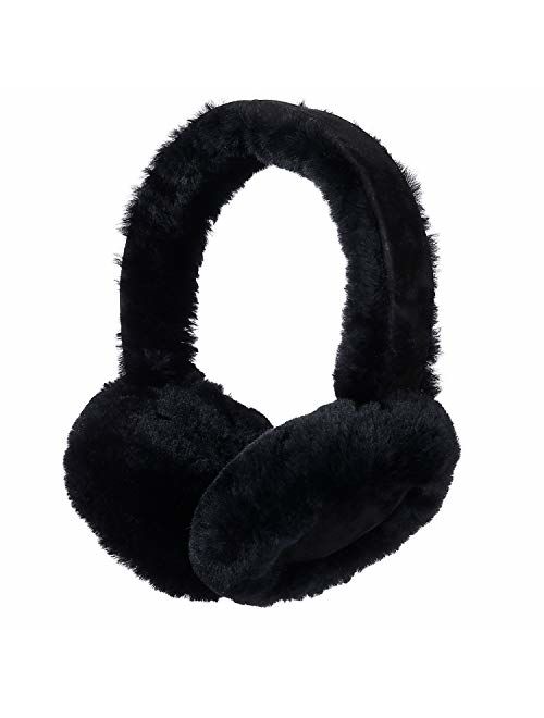 Winter Sheepskin Ear Muffs, Australian Wool Ear Warmer, Outdoor Classic Soft Earmuffs, One size