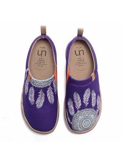 UIN Women's Men Wind Chimes Fashion Art Sneaker Painted Canvas Slip-On Ladies Travel Shoes Unisex Pray for Goodness