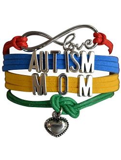 Infinity Collection Autism Mom Bracelet, Autism Awareness Jewelry, Autism Puzzle Piece Bracelet Makes The