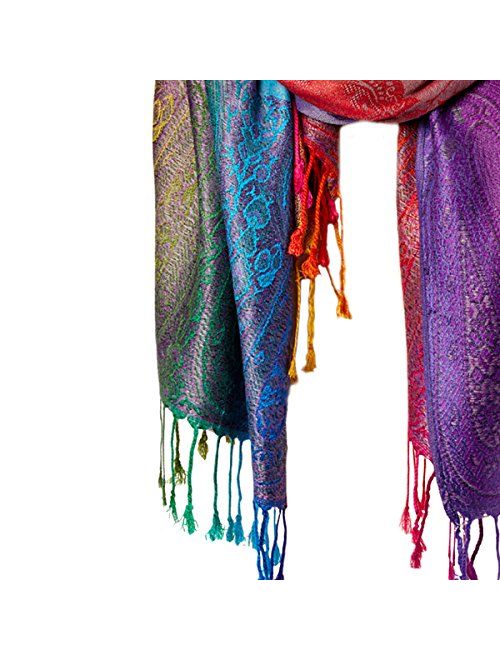 Fashion Women's Silk Scarf Luxury Satin Shawl Wraps