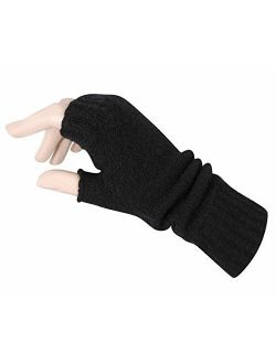 Women's Fingerless Mitts Pure Cashmere Made in Scotland