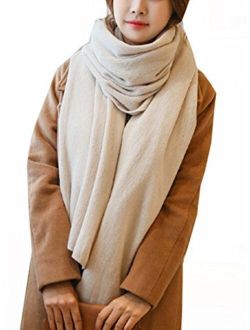 Agio Womens Warm Winter Infinity Scarves Set Blanket Scarf Pure Color