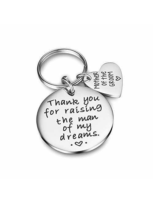 CJ&M Mother in Law Gift Family Tree Bracelet - Thank You for Raising The Man/I Will Take Care of Her Always Bracelet