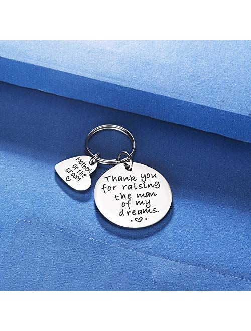 CJ&M Mother in Law Gift Family Tree Bracelet - Thank You for Raising The Man/I Will Take Care of Her Always Bracelet