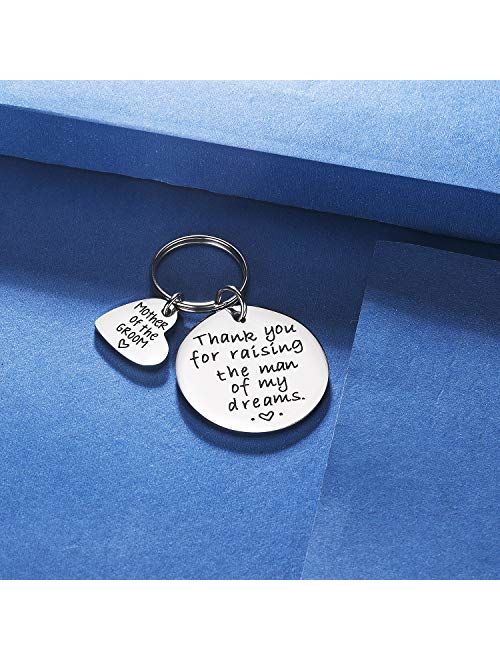 CJ&M Mother in Law Gift Family Tree Bracelet - Thank You for Raising The Man/I Will Take Care of Her Always Bracelet