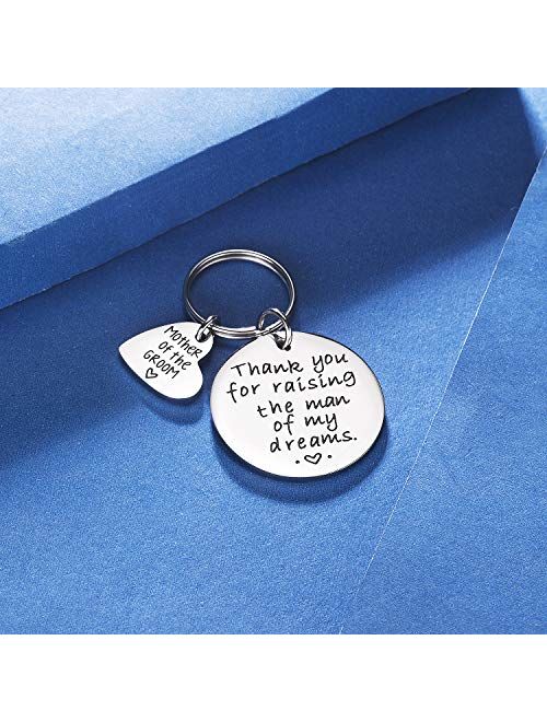 CJ&M Mother in Law Gift Family Tree Bracelet - Thank You for Raising The Man/I Will Take Care of Her Always Bracelet