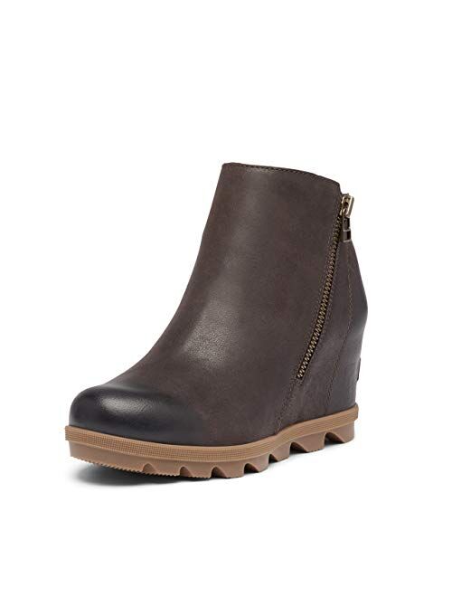 Sorel Full Grain Leather Joan of Arctic High Heel Wedge Boots