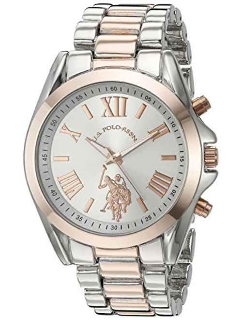 U.S. Polo Assn. Women's Quartz Metal and Alloy Casual Watch, Color:Two Tone (Model: USC40118)