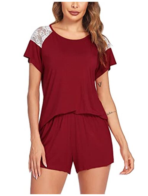 Avidlove Women's Pajama Set Short Sleeve Sleepwear Pjs Sets Ladies 2-Piece Nightwear(S-XXL)