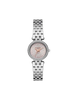 Women's Darci Watch- Glamorous Three Hand Quartz Movement Wrist Watch with Crystal Bezel