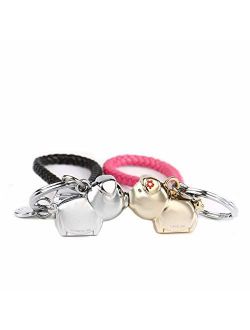 MILESI Magnetic Destined Kissing Piggy Couples Keychains Valentine's Love Present for Couples