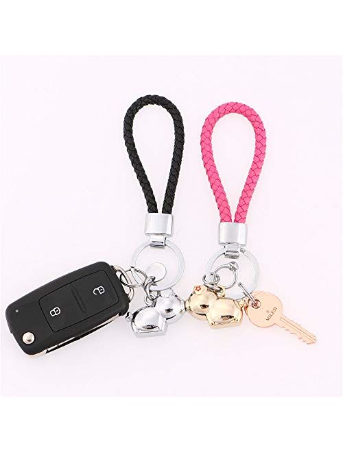 MILESI Magnetic Destined Kissing Piggy Couples Keychains Valentine's Love Present for Couples