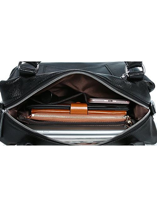 Buy Heshe Leather Shoulder Bag Womens Tote Top Handle Handbags 