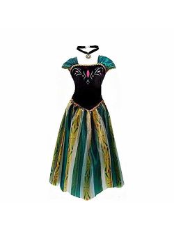 kuisen Princess Costume Adult Women Girls Kids Coronation Dress Costume