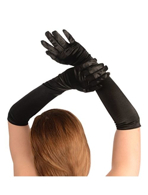 Kangaroo's One Size Elbow Length Opera Satin Gloves