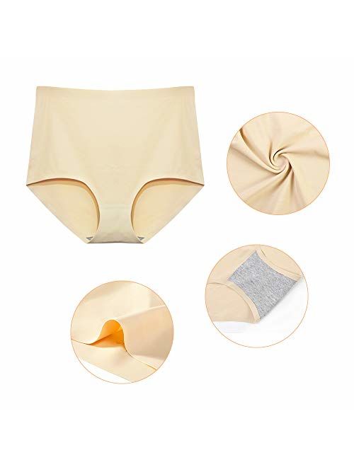 Buy FallSweet No Show High Waist Briefs Underwear for Women Seamless Panties  Multi Pack online