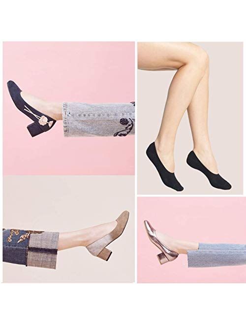 Women's No Show Liner Socks 6 Pairs Thin Low Cut Casual Socks Non Slip