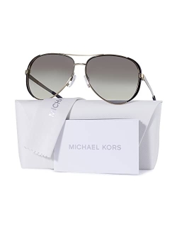 Women's MK5004 Gunmetal/Black/Grey Gradient Sunglasses, 59MM
