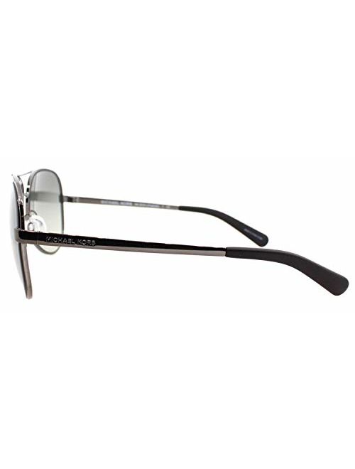 Michael Kors Women's MK5004 Gunmetal/Black/Grey Gradient Sunglasses, 59MM