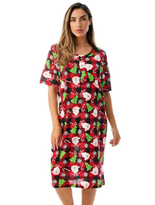 Just Love Short Sleeve Nightgown Holiday Sleepwear
