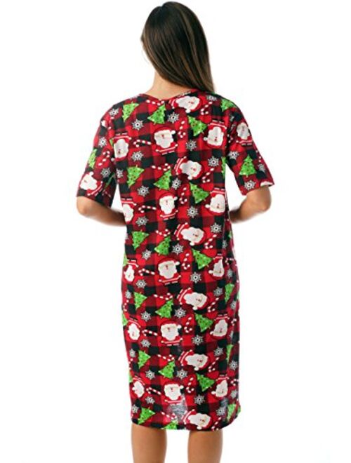 Just Love Short Sleeve Nightgown Holiday Sleepwear