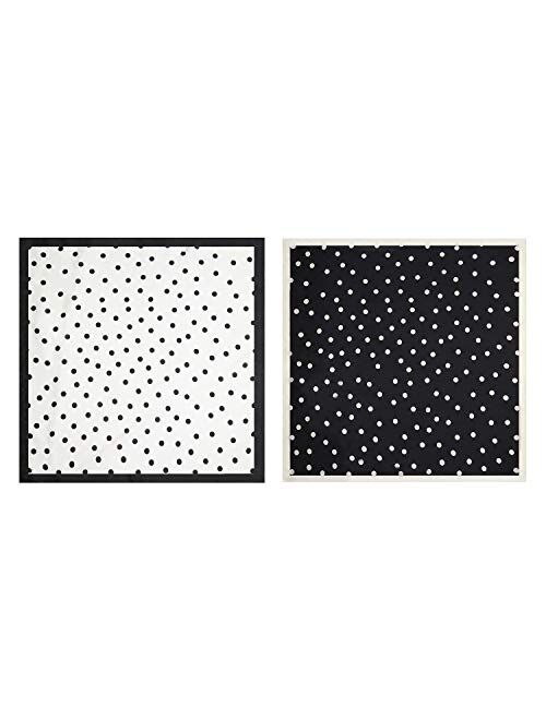SOJOS Vintage Square Polka Dot Scarfs For Women 27'' x 27'' Silk Like Scarf Neckerchief Grace