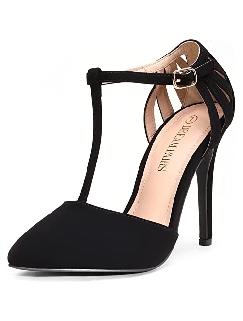 DREAM PAIRS Women's Oppointed-Mary Pump Shoe