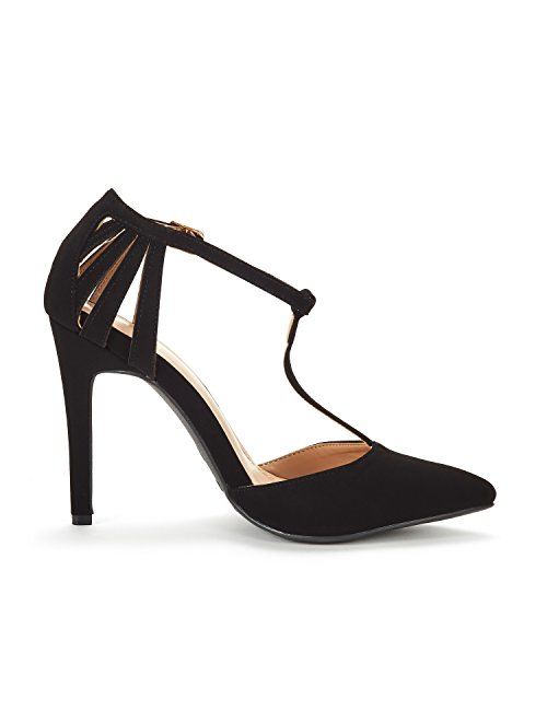 DREAM PAIRS Women's Oppointed-Mary Pump Shoe