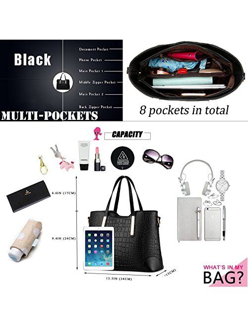 SYKT Purses and Handbags for Womens Satchel Shoulder Tote Bags Wallets