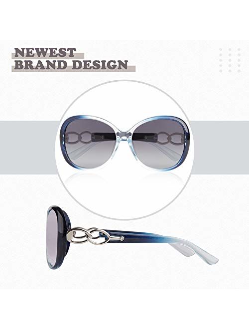 Polarized Sunglasses for Women Oversized Sun Glasses Fashion Shades SUNIER S85